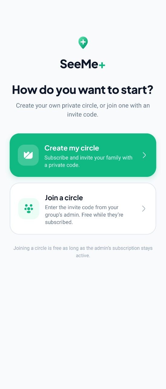 Create or join a circle